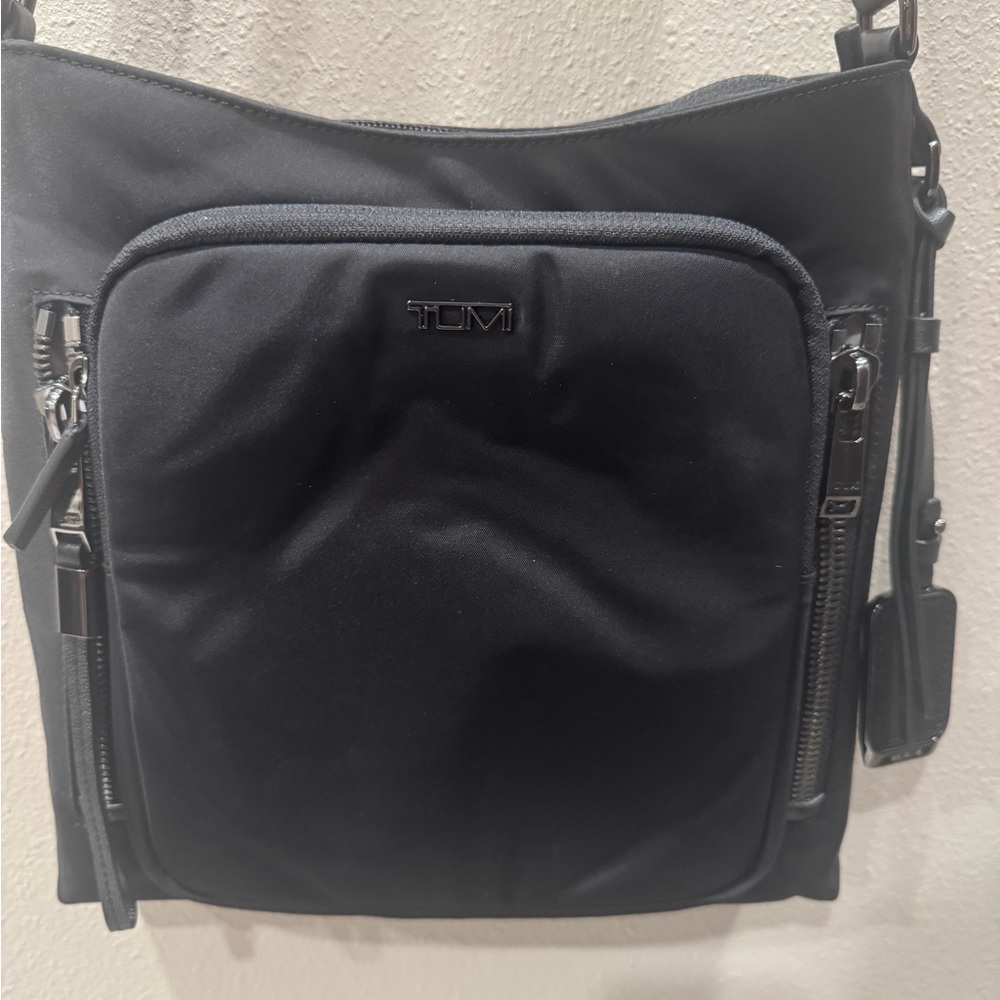Tumi Tyler Crossbody Black/Gunmetal New without tags